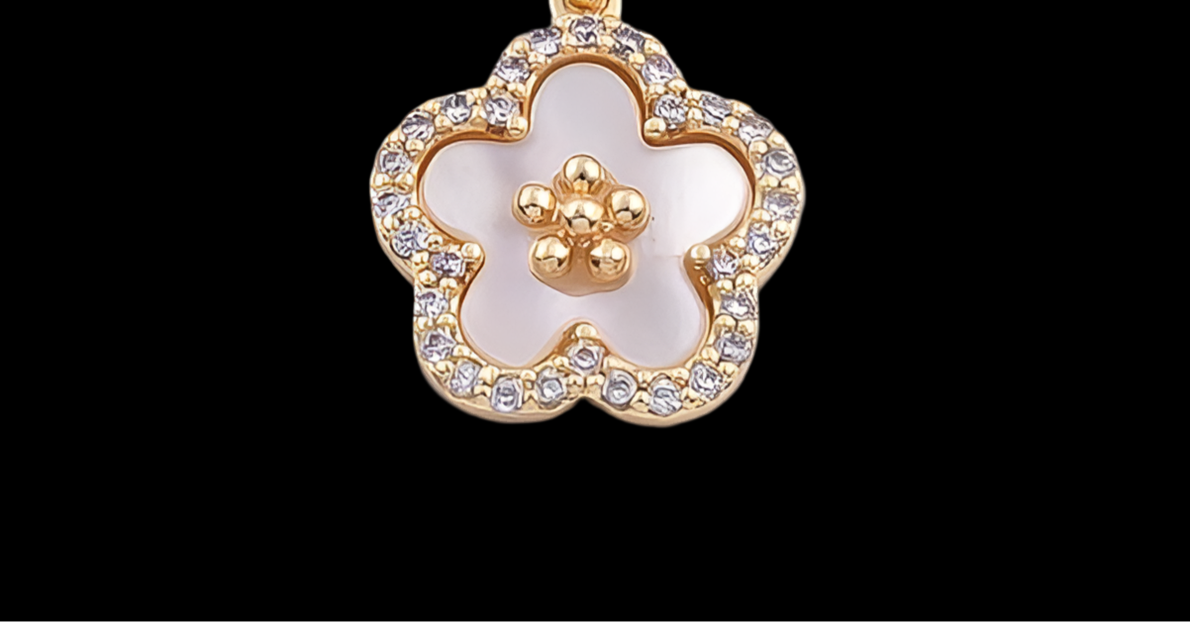 14K Gold Filled Daisy Flower Charm 12mm Bracelet Necklace
Pendant Minimalist Charms CZ Pave