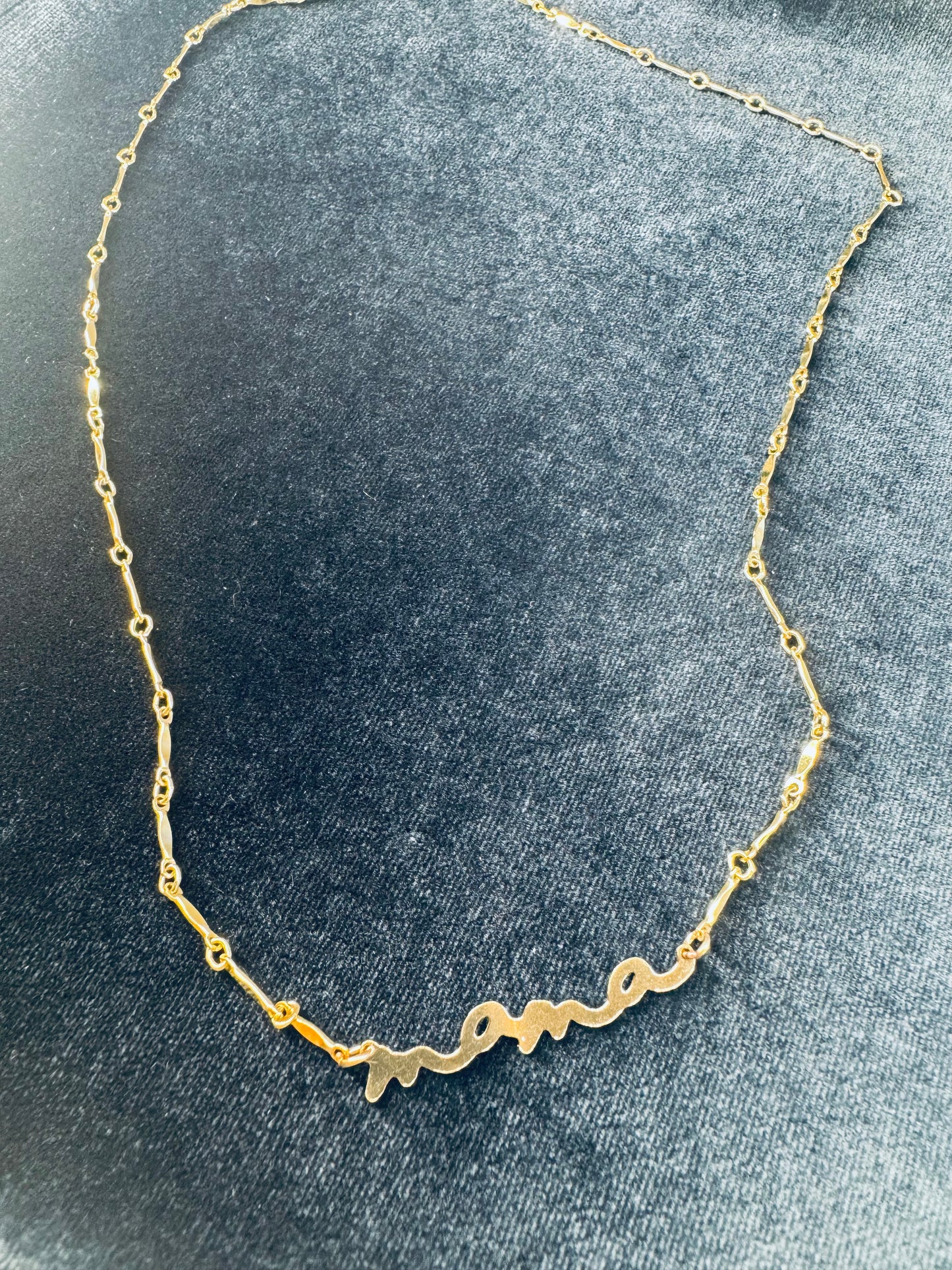 Premade Mama Necklace with Brittany Chain