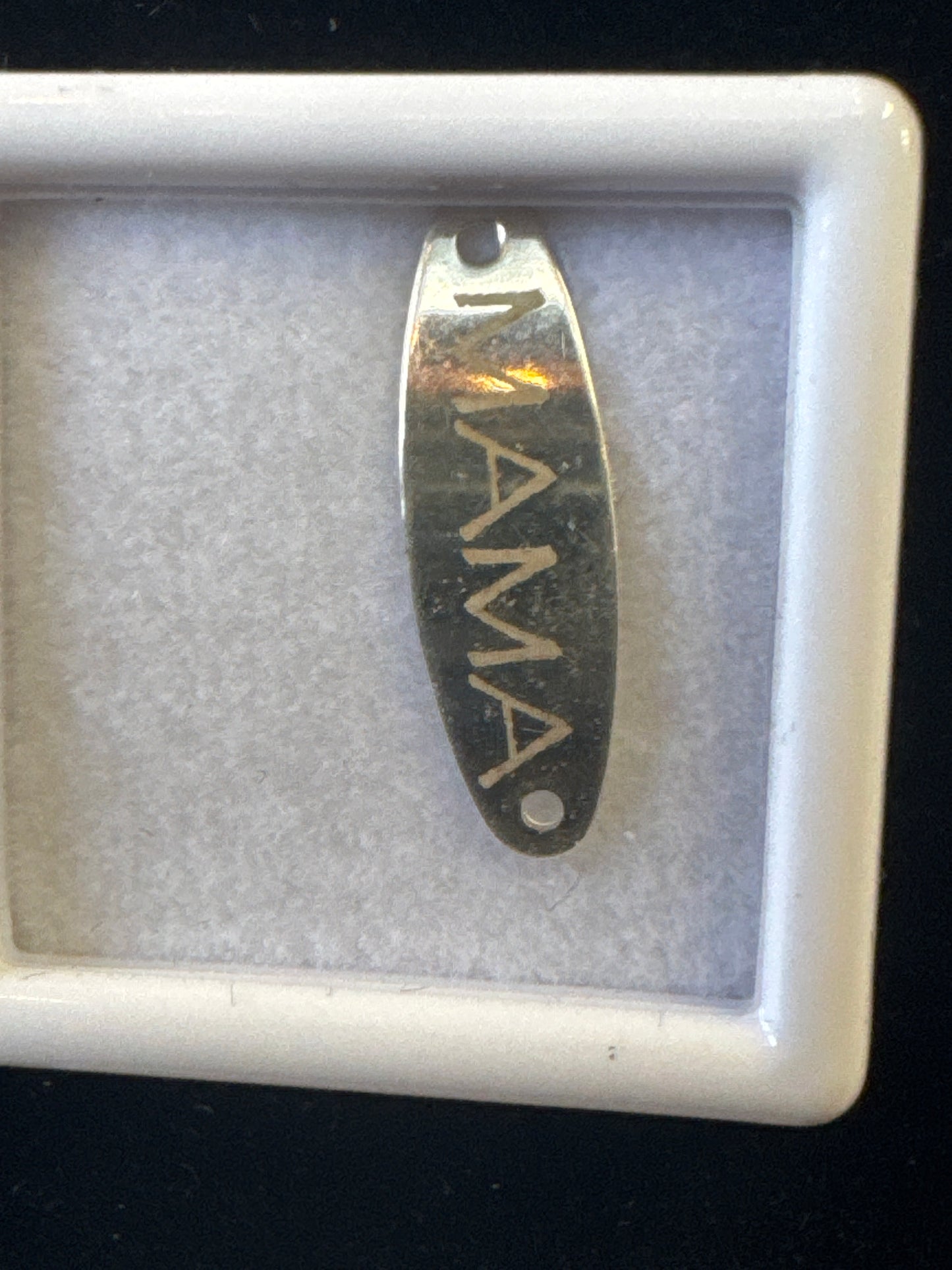 Connector, Custom Engraved SS 6x19mm Curved Oval Bracelet (Copy)