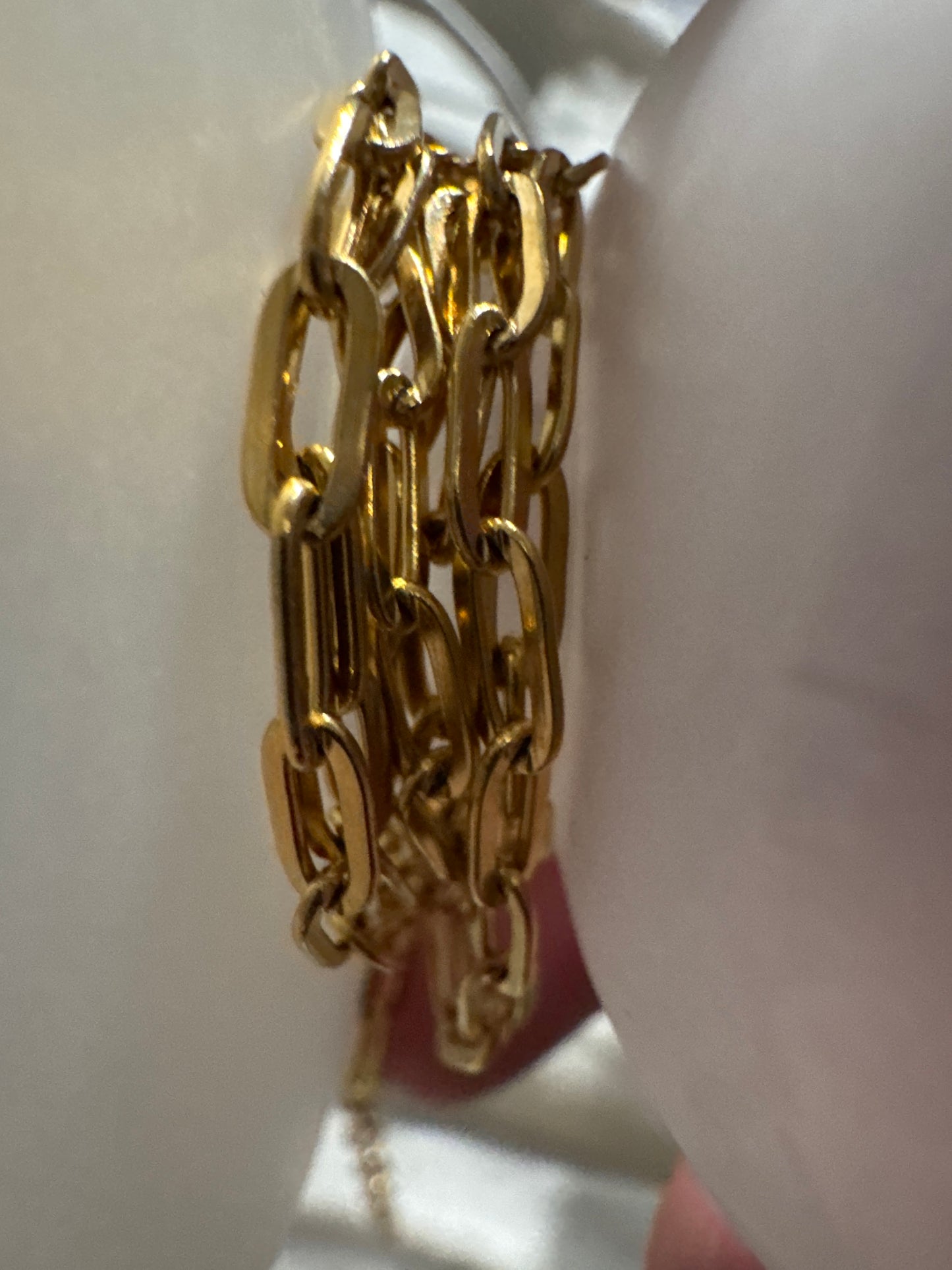 Tony Silver Paper Clip Chain Stainless