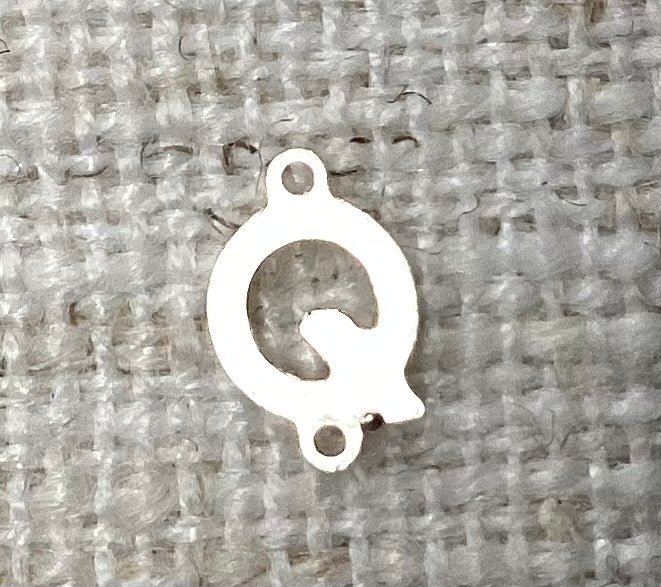 Silver Letter Sideways connectors Mini