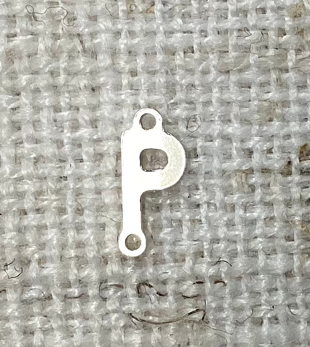 Silver Letter Sideways connectors Mini