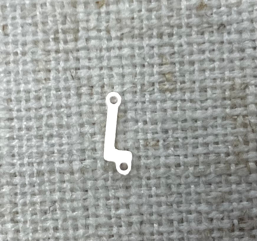 Silver Letter Sideways connectors Mini
