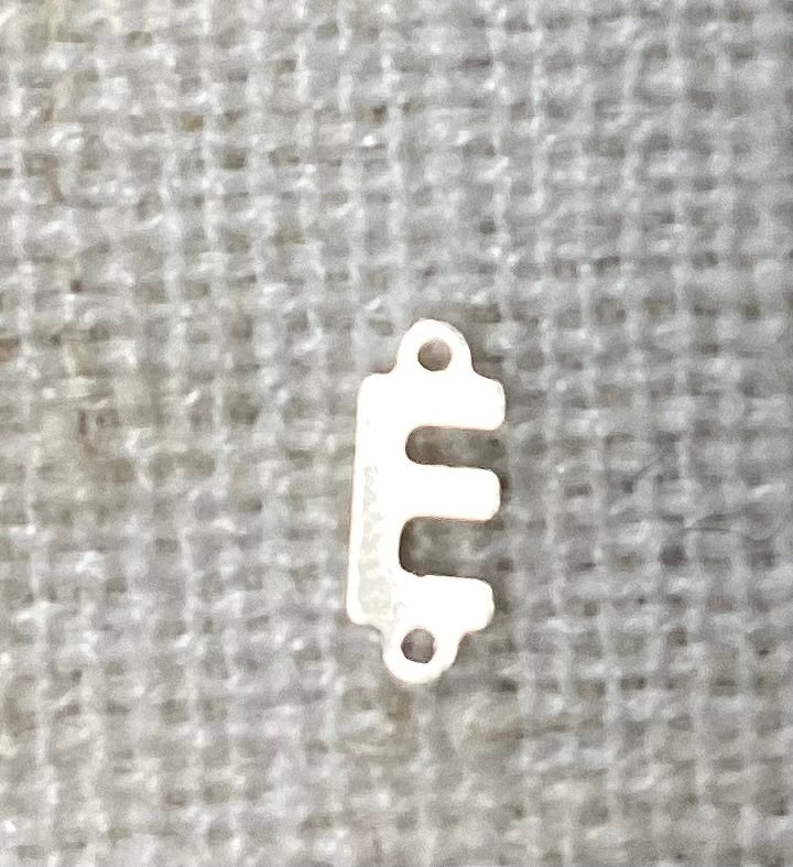 Silver Letter Sideways connectors Mini