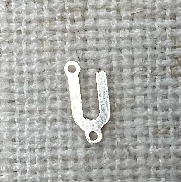Silver Letter Sideways connectors Mini