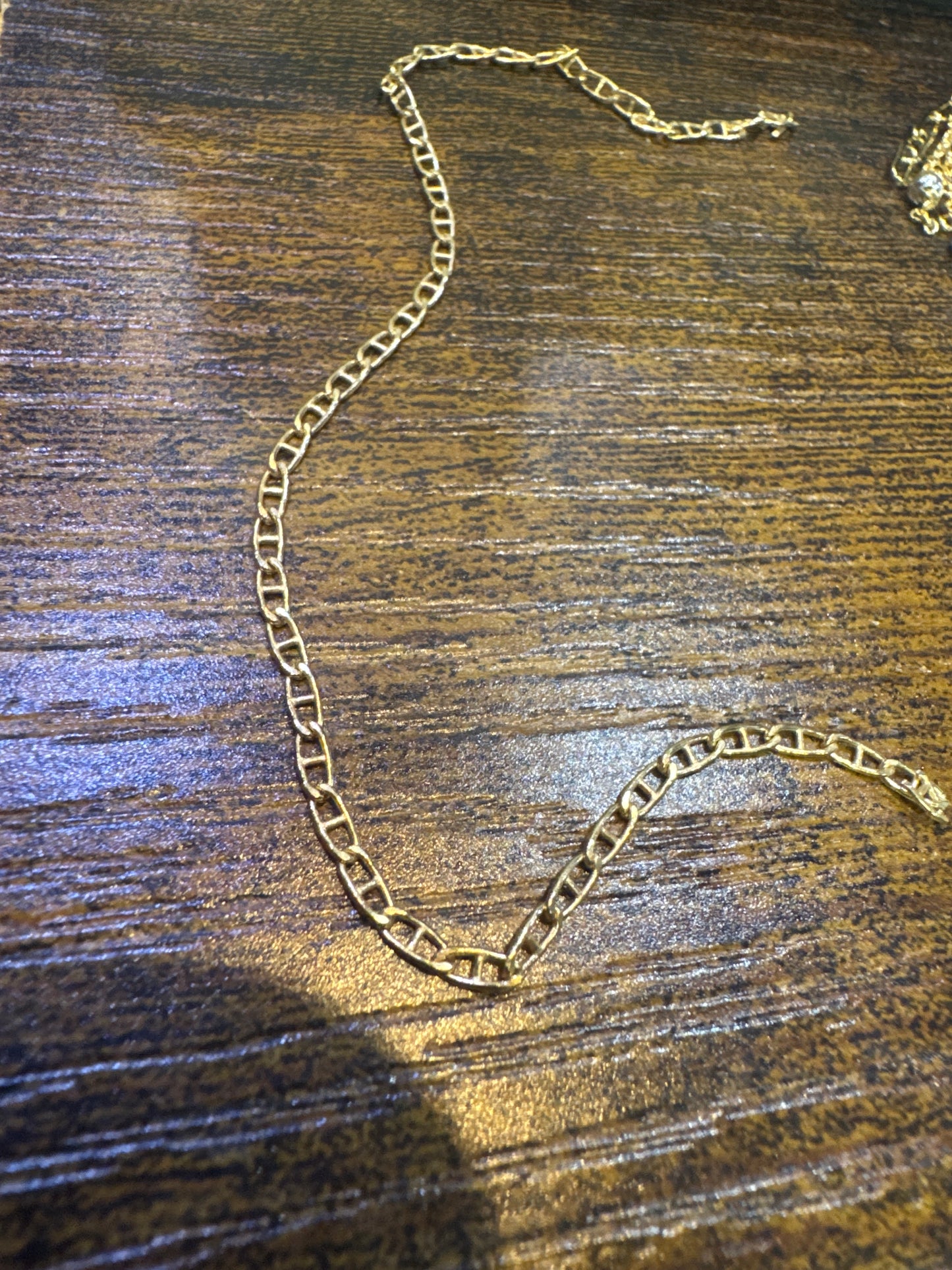 Chain, Stella Gold, Luxe, 14K GF mariner anchor