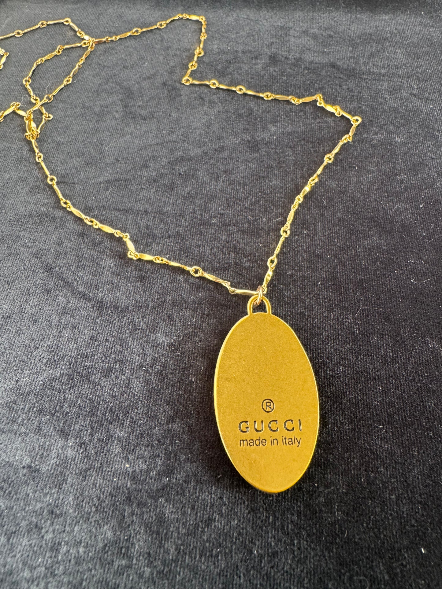 Premade Necklace Brittany 14K GF with Bee Gucci Pendant