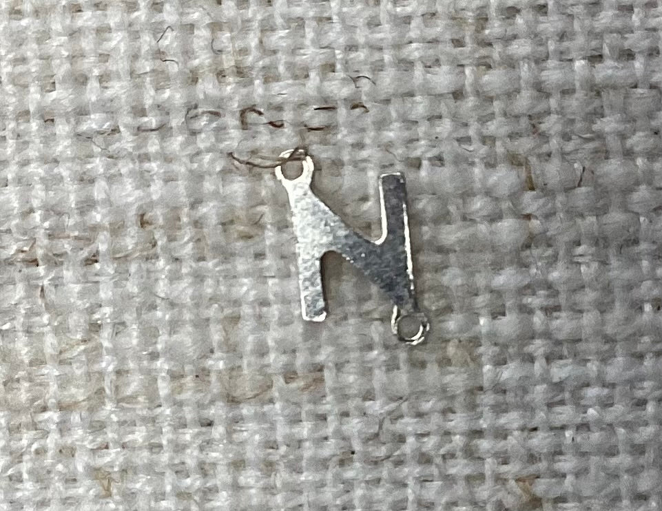 Silver Letter Sideways connectors Mini
