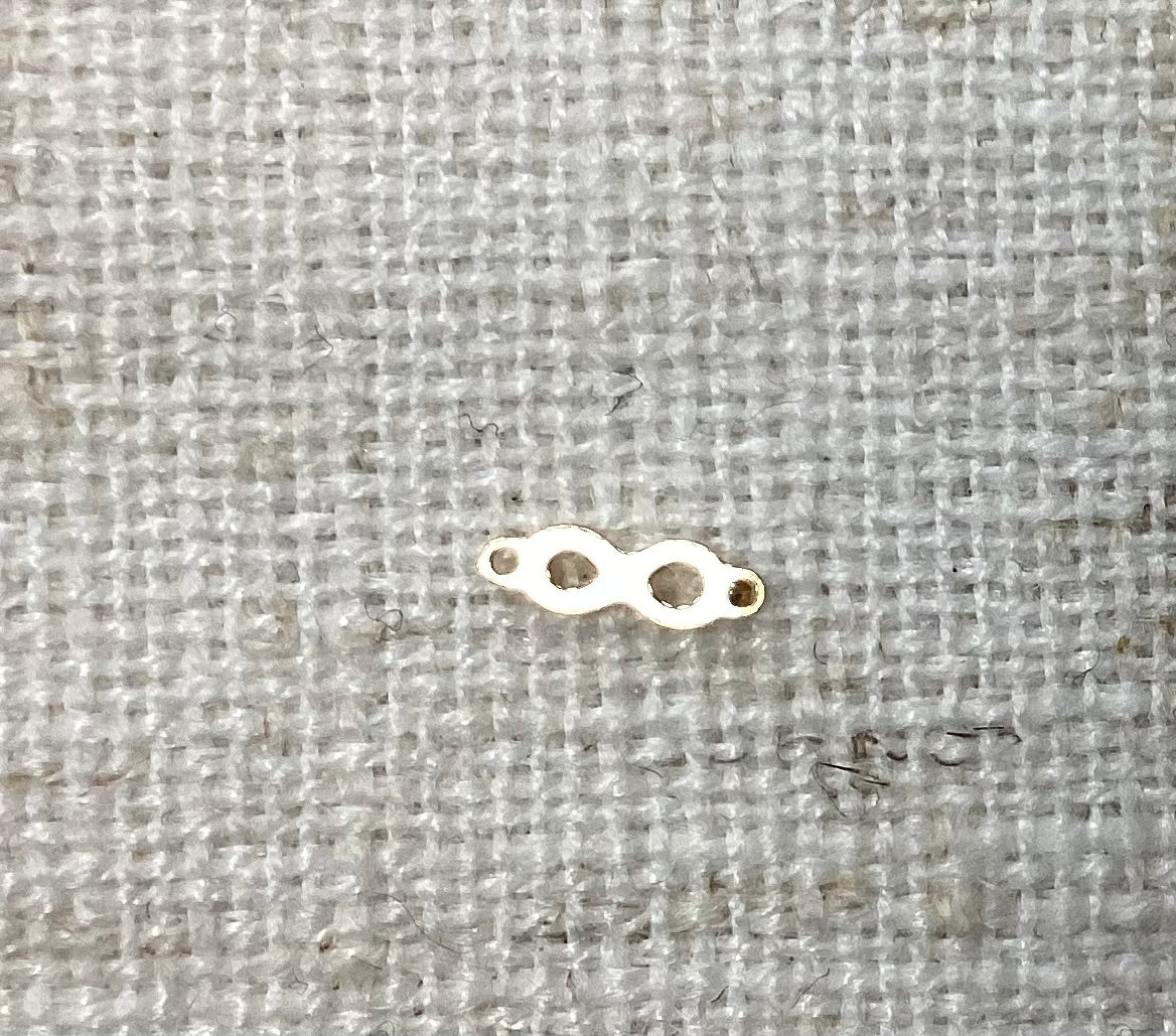 Gold Infinity Gold Charm Double Loop Mini