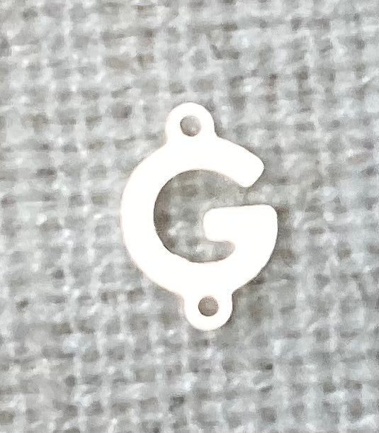 Silver Letter Sideways connectors Mini