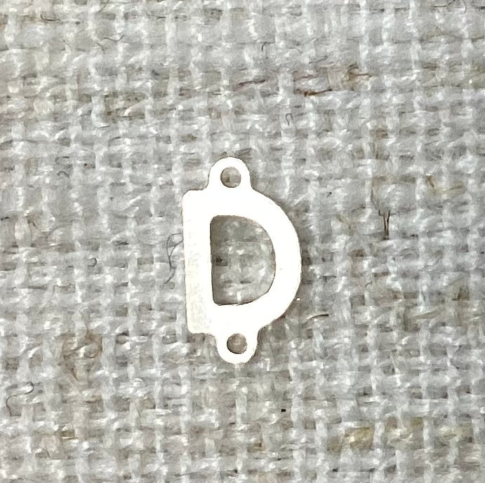 Silver Letter Sideways connectors Mini