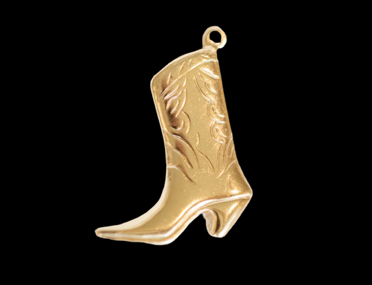 Gold filled cowboy boot