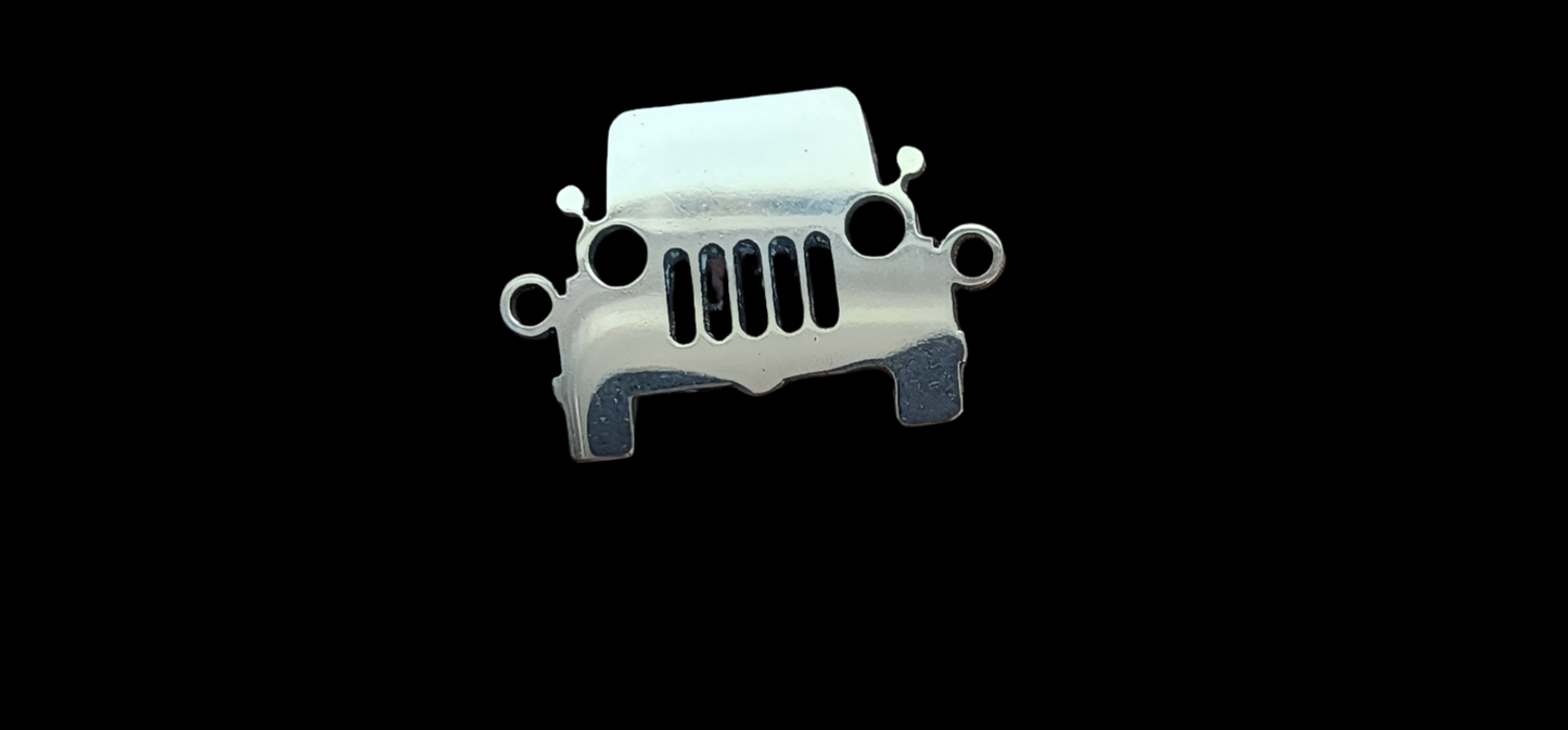 Sterling silver Jeep SUV Car connector