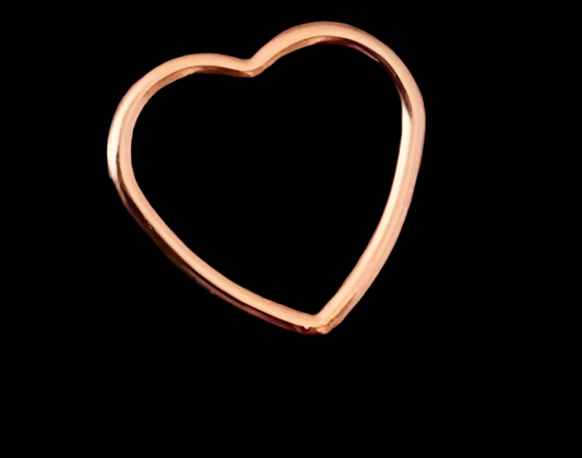 Open Heart Connectors Rose Gold