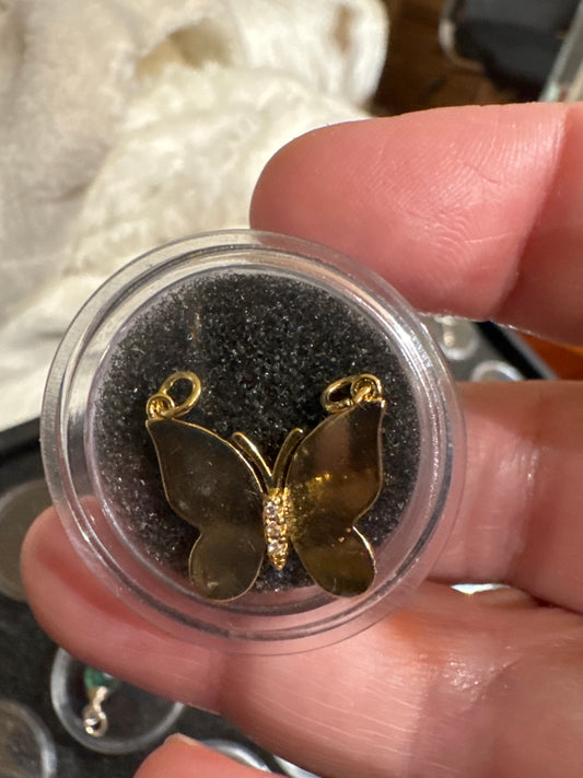 Large Gold Butterfly Connector