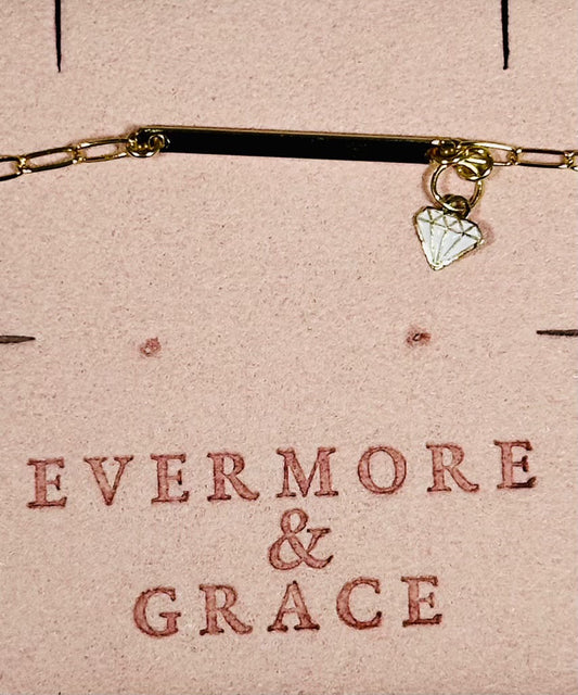Priceless Gold Limited Edition Solid Plain Bar With Diamond