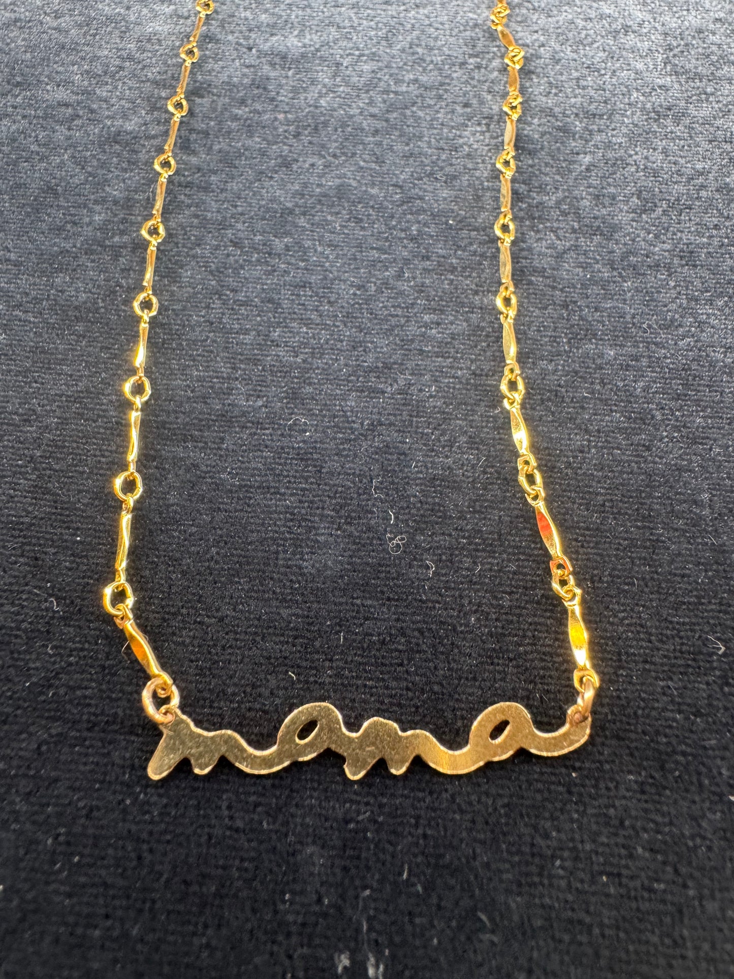 Premade Mama Necklace with Brittany Chain