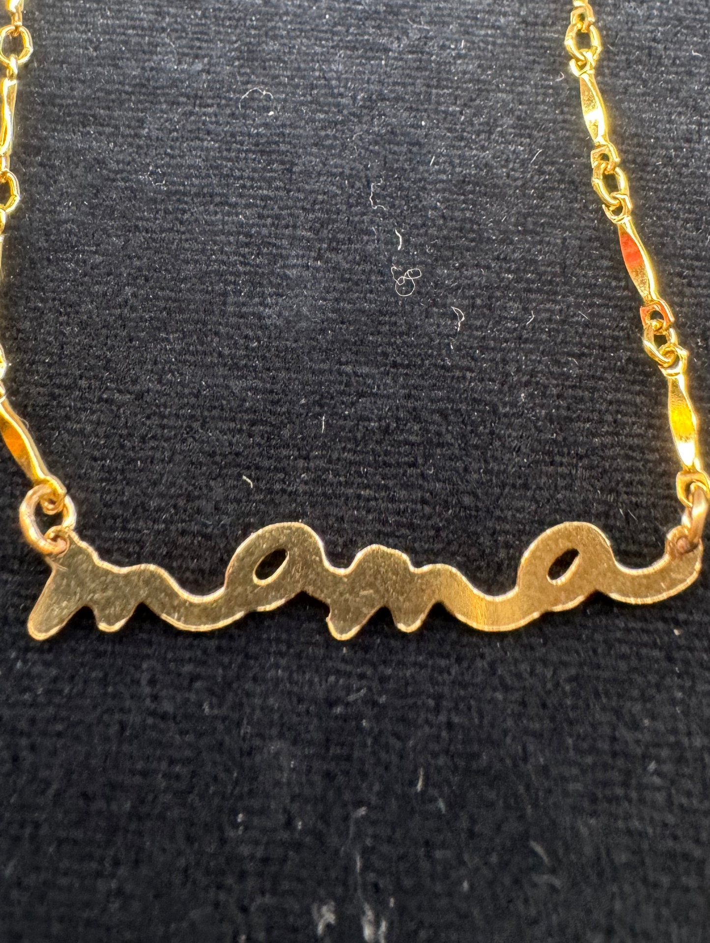 Mama Nameplate Connector Gold Filled