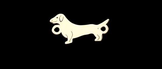 dachshund connector connector gold filled
