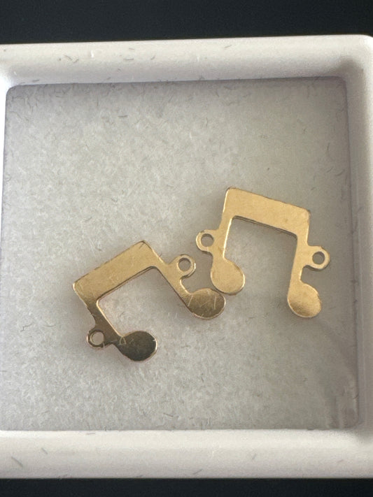 Connector, Music Note, 14K GF