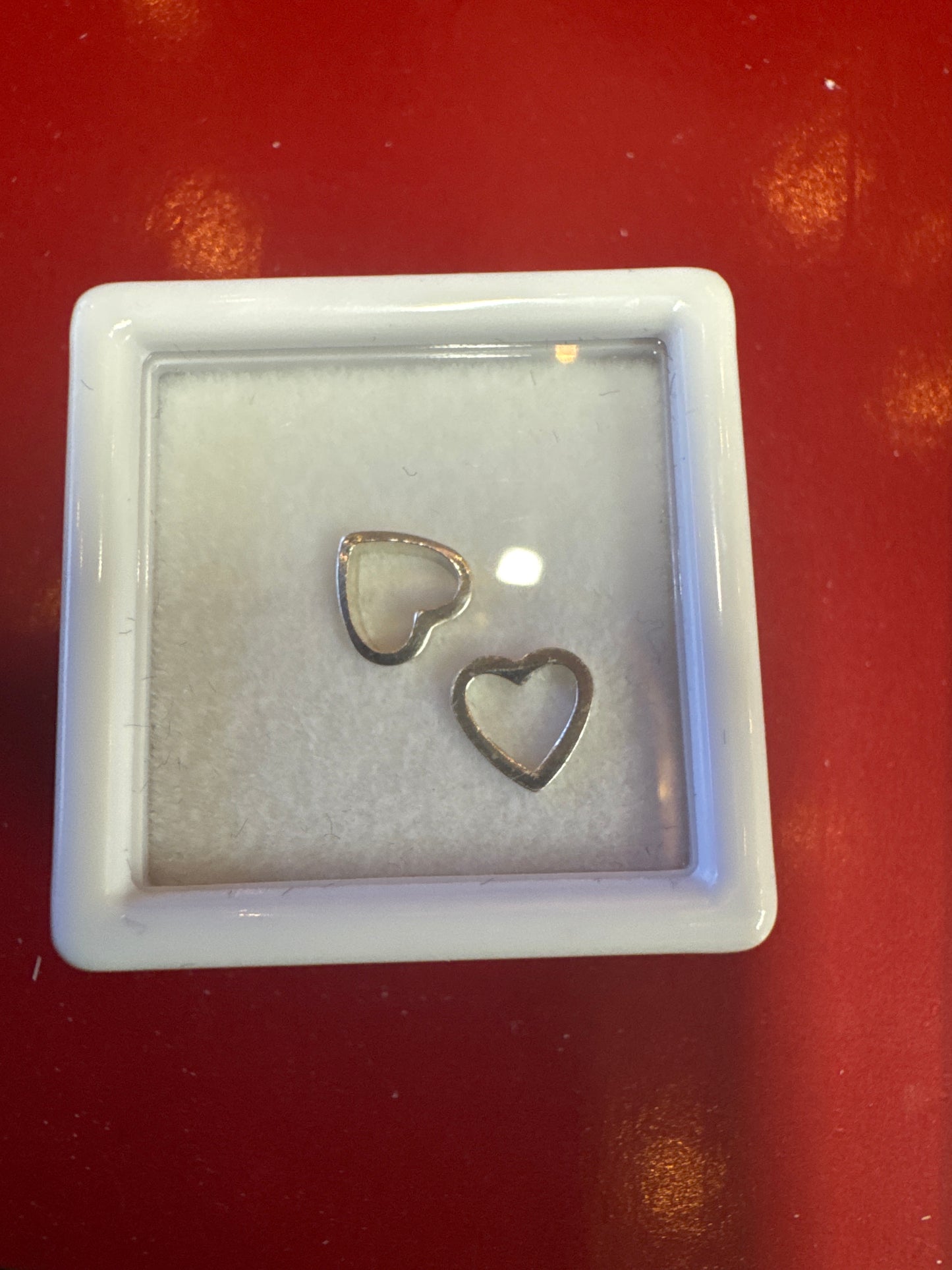 Connector, SS, Tiny Open Heart Jumpring