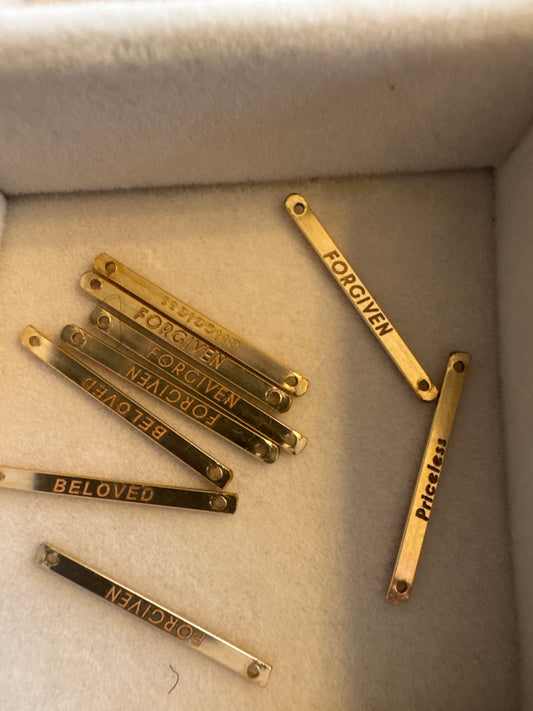 Small Engraved Bar Priceless Affirmations