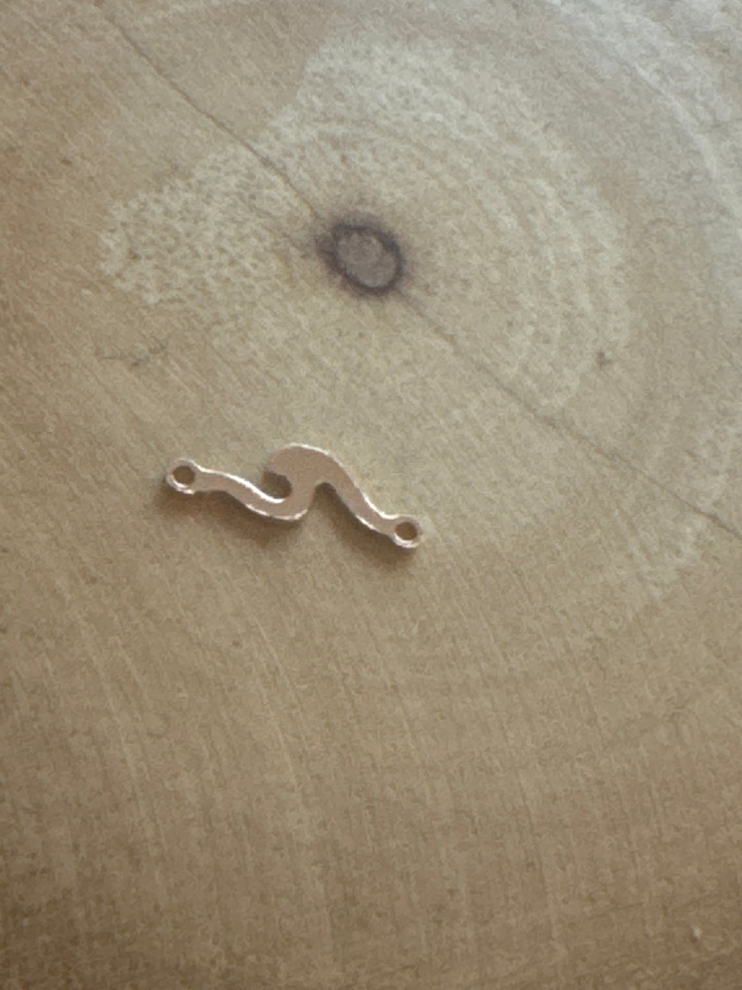 Wave connector small rose gold