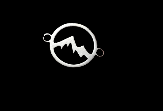 Sterling Silver Mountain Connector