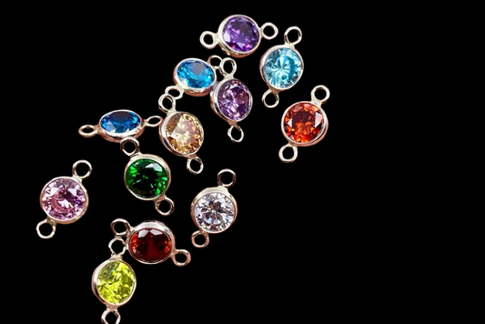 Birthstone Connectors silver