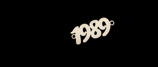 1989 Gold Filled personalized date connector