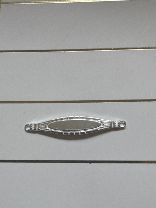 Connector, Vintage Name Plate, SS