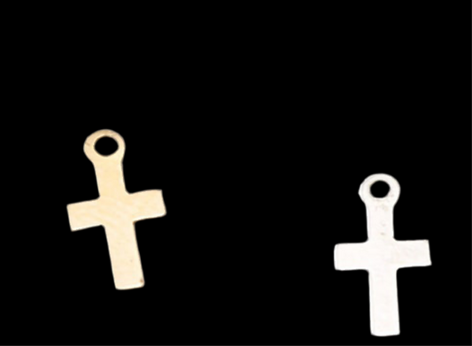 Dainty Tiny Cross Charms in 14K gold filled