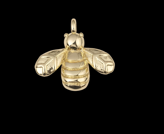 14k Gold Filled Bee Pendant Charm