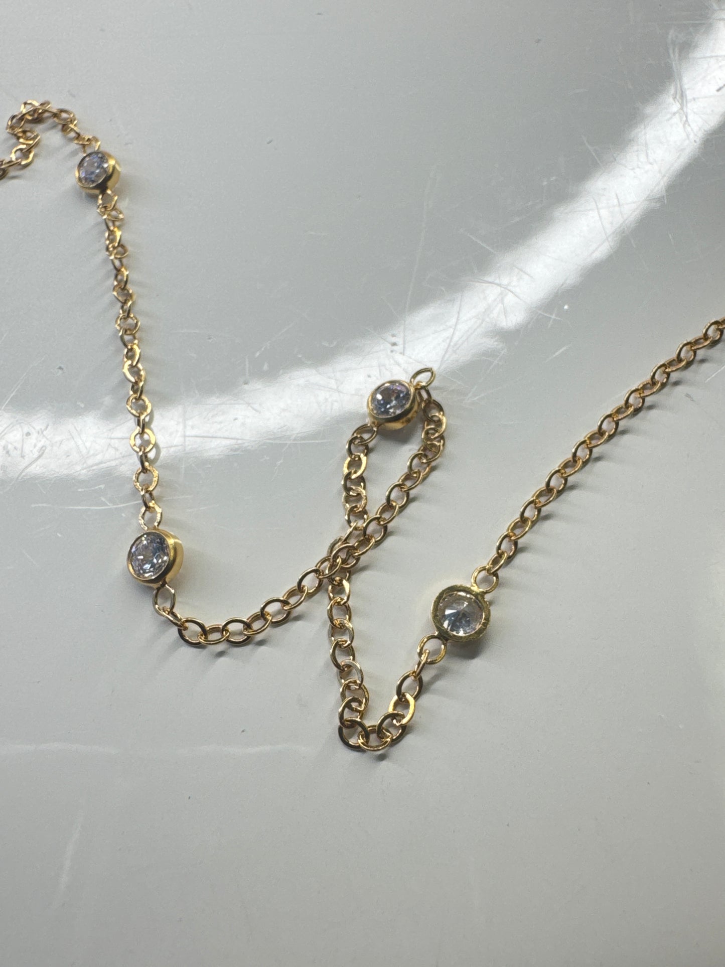 Chain, Kamryn, 14K GF, Exquisite CZ chain