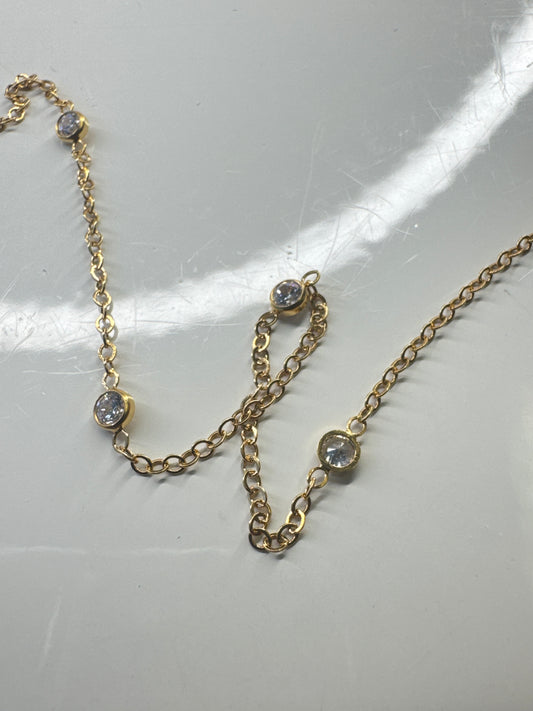 Chain, Kamryn, 14K GF, Exquisite CZ chain