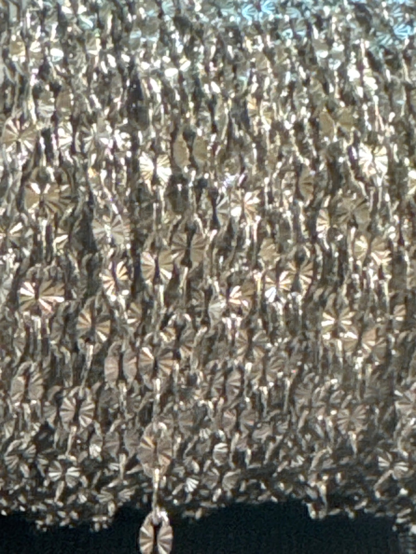 Chain, Rica, Stainless Steel, embossed starburst chain