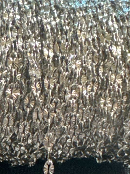 Chain, Rica, Stainless Steel, embossed starburst chain