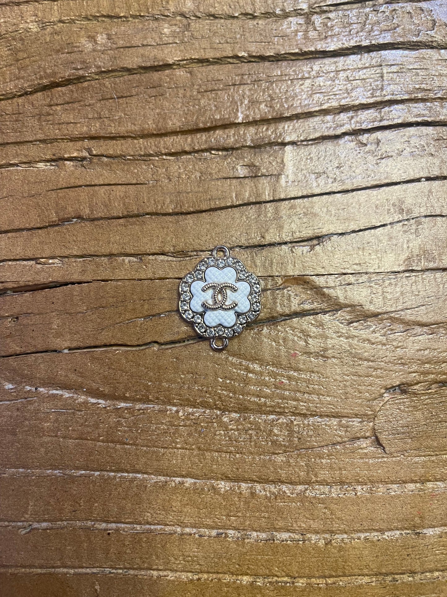 Chanel white flower connector
