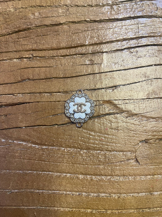 Chanel white flower connector