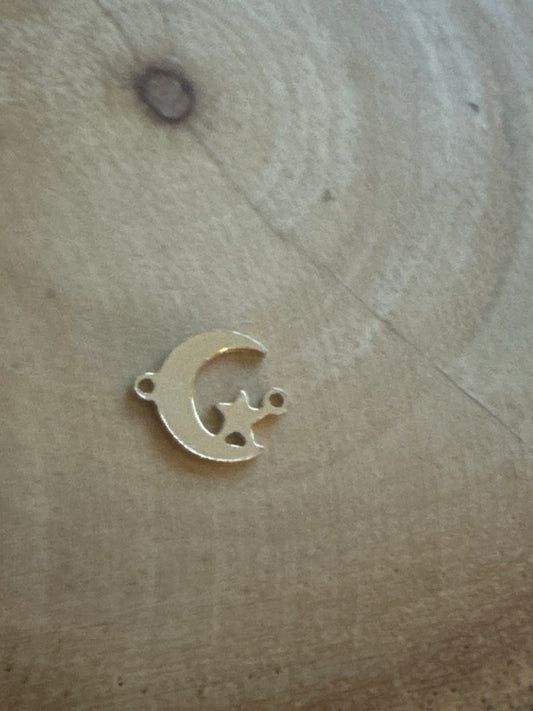 Star on Moon Gold Connector Regular
