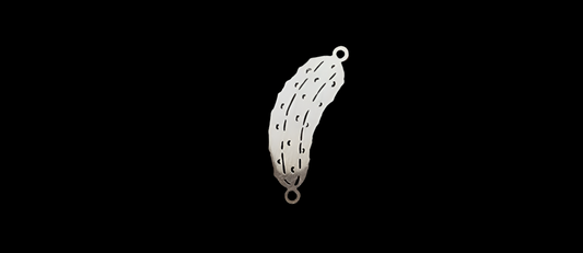 Pickle connector - sterling silver