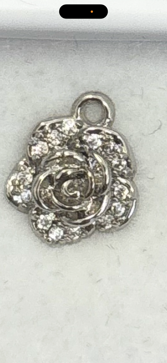 Charm, Rose, Silver
