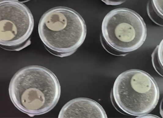 Custom Alaska State Fair Round Leaf Connectors