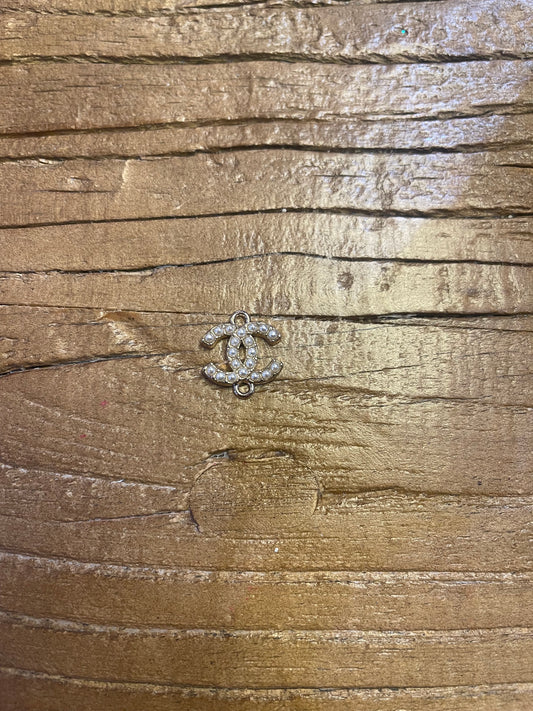 Chanel white pearl connector