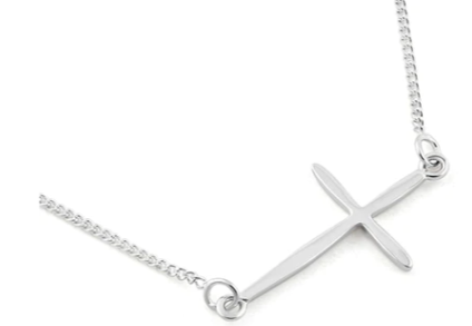 SS Silver Cross Necklas
