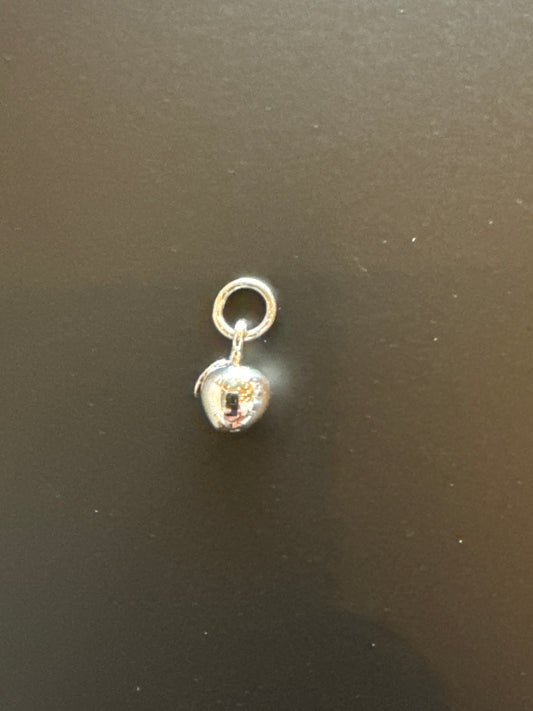 Sterling silver tiny apple charm