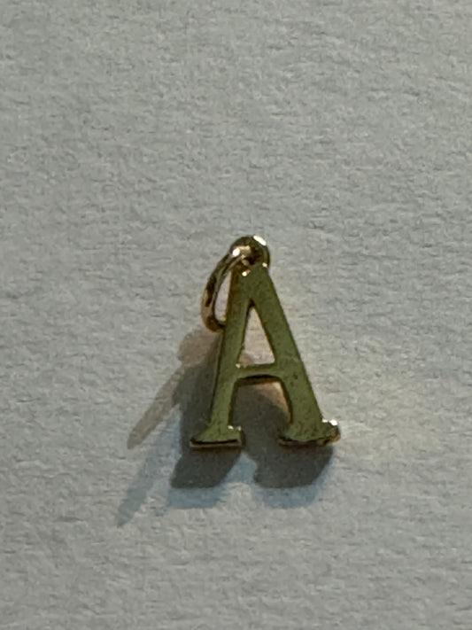 Gold Letter A Pendant