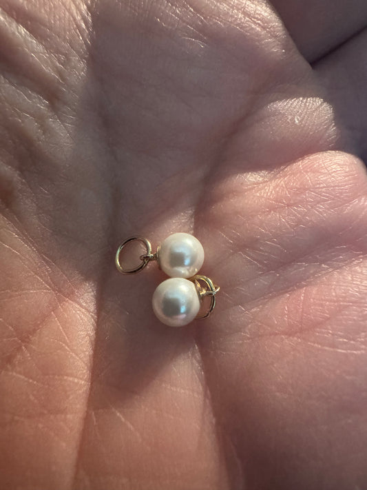 Pearl Gold Charm