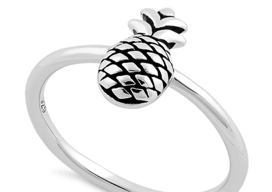 Sterling Silver Pineapple Ring -6