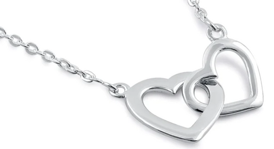 SS Linked Hearts Necklas
